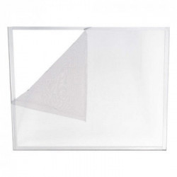 IRS Zanzariera adesiva attaca&stacca per porte Grigio 140 cm (2 pannelli da 75 cm) x 250 cm