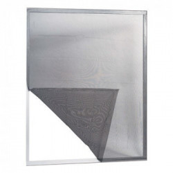 IRS Zanzariera adesiva attaca&stacca per finestre Grigio 150 cm x 180 cm