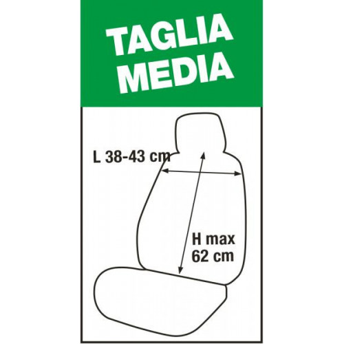Co.Ra Coprisedile FAST&SM. 2pz. M Antr 0129681