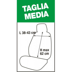 Co.Ra Coprisedile FAST&SM. 2pz. M Antr 0129681