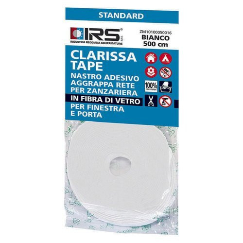 IRS Zanzariera Nastro Clarissa Bianco Mt.5