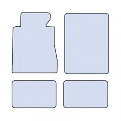 SET TAPPETI MOQUETTEMATS MIS.A ANTRACITE