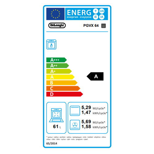 DeLonghi PGVX 64 - Cucina a Gas, 4 Fornello(i),...