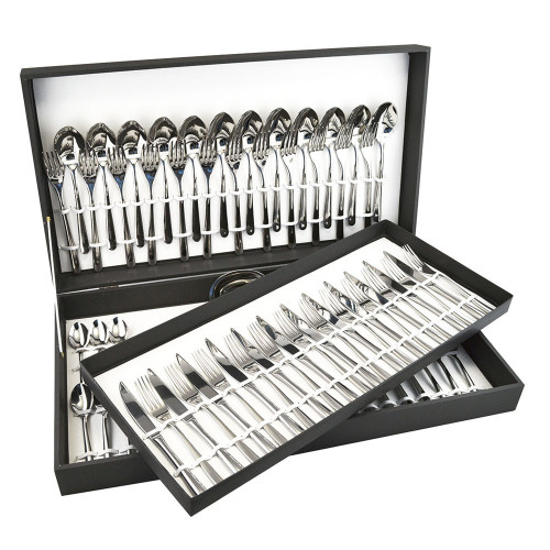Servizio posate 75 pezzi Venice in acciaio inox...