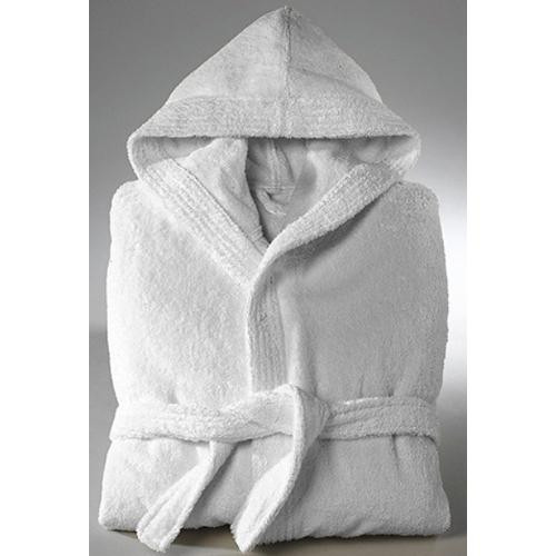 Accappatoio con cappuccio taglia L bianco