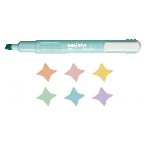 CONFEZIONE 6 EVIDENZIATORI COLORI PASTELLO