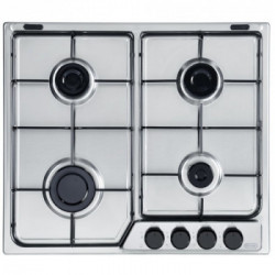 DeLonghi FFA 46 ASV - Piano Cottura a Gas, 4 Fornello(i), 58 cm, Acciaio Inossidabile 
