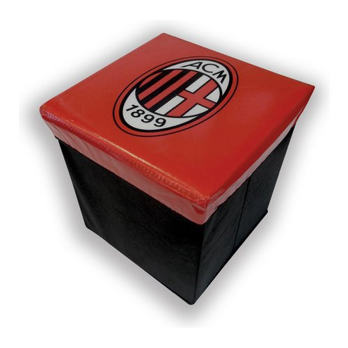 Pouf Hermet Milan Rosso e Nero 3500100-2110