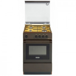 DeLonghi SGK 554 GB N - Cucina a Gas, 4 Fornello(i), Forno a Gas, 50 cm, Marrone 