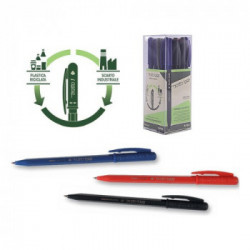 Penna a sferacon meccanismo. Tratto 0 5 mm .Plastica riciclata materiali derivanti da recupero di rifiuti industriali plastici