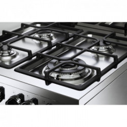 DeLonghi GEMMA 66 GV2 - Cucina a Gas, 4 Fornello(i), Forno a Gas e Grill Elettrico, 60 cm, Acciaio Inossidabile, Classe A