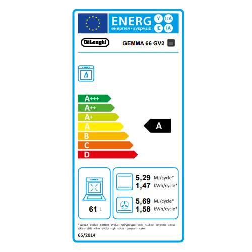 DeLonghi GEMMA 66 GV2 - Cucina a Gas, 4...