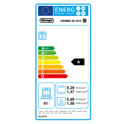 DeLonghi GEMMA 66 GV2 - Cucina a Gas, 4 Fornello(i), Forno a Gas e Grill Elettrico, 60 cm, Acciaio Inossidabile, Classe A