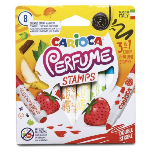 CONFEZIONE 8 PENNARELLI CON STAMPINO PROFUMATI...