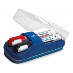 SET 2 PEZZI TRATTO MEMO CLIP CON CANCELLINO