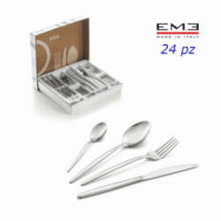Eme, Set 24 Posate Tavola Acciaio, 'Day'