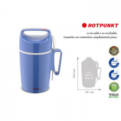 PORTAVIV.THERMOS ROTPUNKT BLU LT.0,75