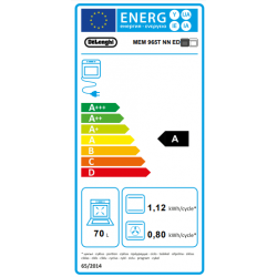 DeLonghi MEM 965T NN - Cucina 5 Fornello(i) a Gas, Doppio Forno Elettrico, 90 cm, Classe A/B 