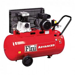 Compressore bicilindrico a cinghia con serbatoio 90 lt 1,5 kW 10 bar