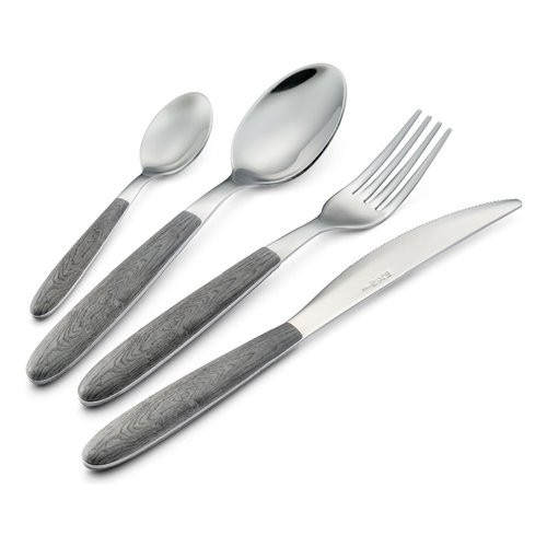 Set posate tavola Eme 24pz. C. Posate VERO olmo...