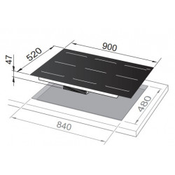 De’Longhi SLI 905 piano cottura Nero Da incasso 90 cm Piano cottura a induzione 5 Fornello(i)