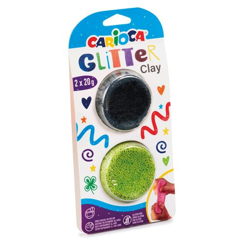 Pasta modellabile Carioca 42126 Glitter Clay...