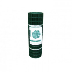 Cavatorta Margherita - Rete Elettrosaldata Plastificata in Rotolo 25mt.x h.1,0 mt, Maglia 50,8x76,2 mm