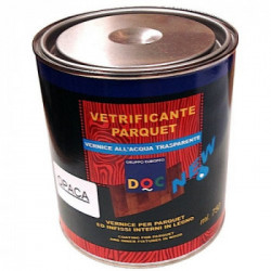 Vernice ecologica vetrificante monocomponente per parquet 750 ml trasparente satinata