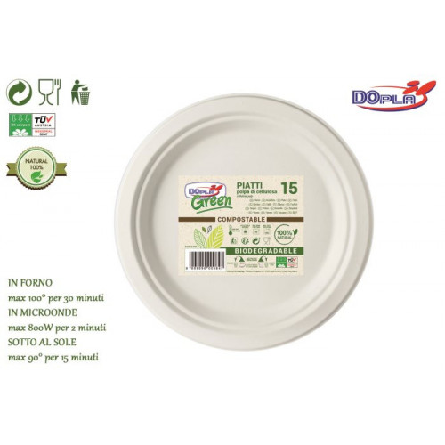 BIO-GREEN PIATTO PIANO CM.23 PZ.15  07741
