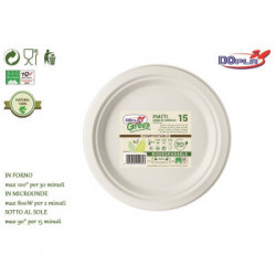 BIO-GREEN PIATTO PIANO CM.18 PZ.15  07742
