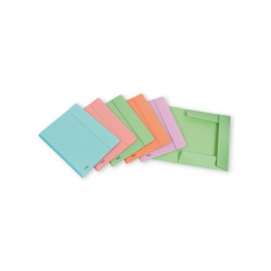 Favorit 400115580 cartella A4 Polipropilene (PP) Crema, Verde, Rosa, Porpora, Turchese