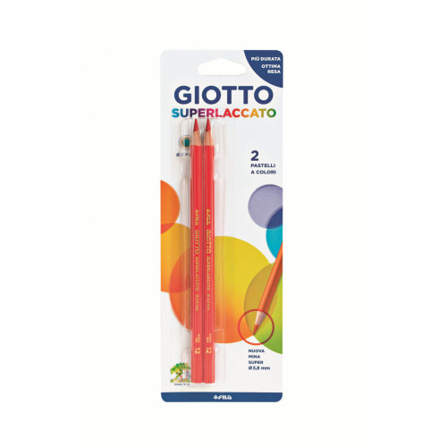 Giotto Superlaccato rosso blister 2 pezzi