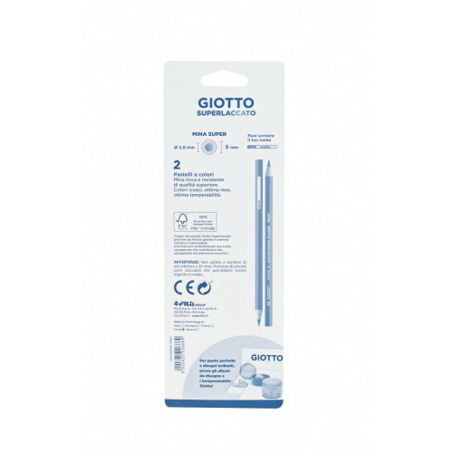 Giotto Superlaccato rosso blister 2 pezzi