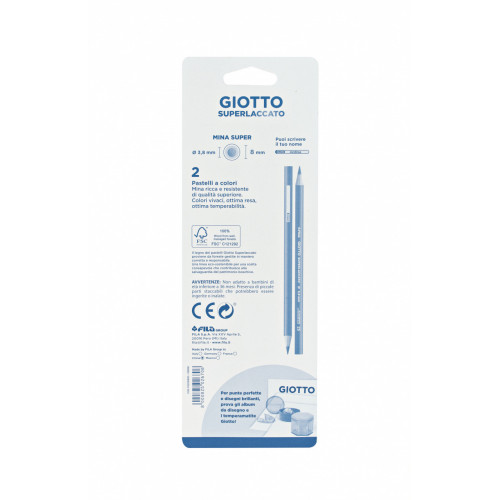 Giotto Superlaccato Verde Blister 2 pz