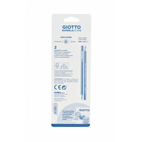 Giotto Superlaccato azzurro blister 2 pezzi