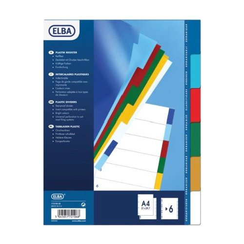 INTERCALARE NEUTRO 6 TACCHE COLORATE - A4...