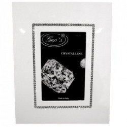 Portafoto Crystal Line cm 18x24 rettangolare bianco
