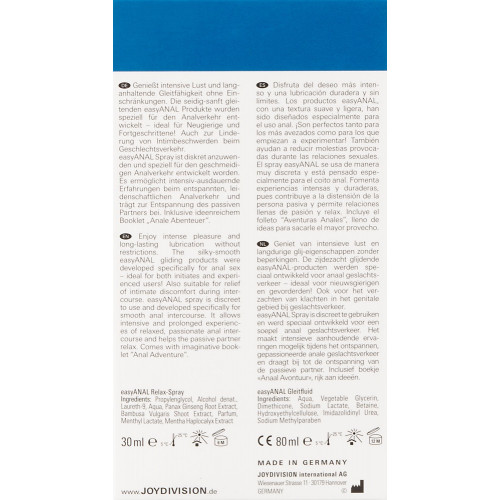 Joy Division EasyAnal Bundle - Kit di...