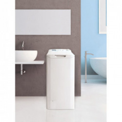 Candy Smart CST 07LE/1-S - Lavatrice a Carica Dall'Alto, 7 Kg, 1000 Giri/min, Classe F 