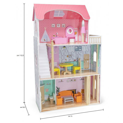 VILLA BAMBOLE ELEGANTE CM 73 x 112 x 29