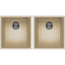 Elleci LKQ20095BSO - Lavello quadra 200, 2V, CHAMPAGNE, 95 sottotop