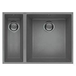 Elleci LKQ15097BSO - Lavello quadra 150, 56X44, 2V, light grey sottotop