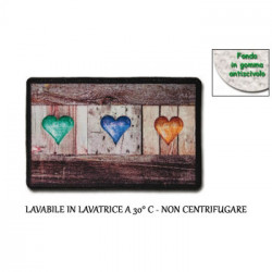 TAPPETO CUCINA GRETA RETT.CUORI LEG 50X100