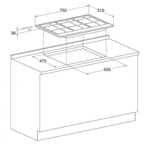 Hotpoint Ariston PCN752IX/HA - Piano Cottura,...