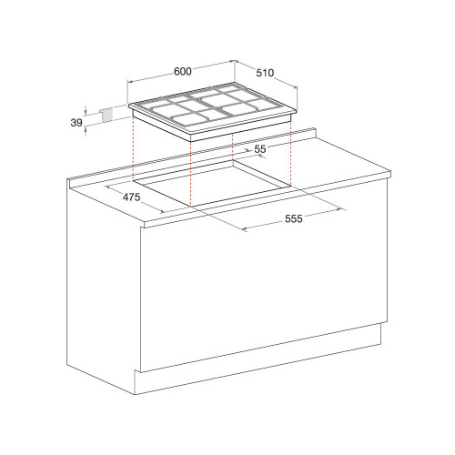 Hotpoint PCN 641 T/IX/HA - Piano Cottura a Gas,...