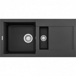 Elleci LMY42570 - Lavello easy 425, 86X43,5, 2VG, ghisa