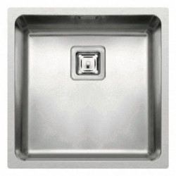 Elleci LIW400SACMU - Lavello inox W-SQUARE, 40X40, 1V, satinato cartone r25