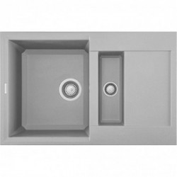 Elleci LMY32579 - Lavello easy 325, 78x50, 2VG, aluminium