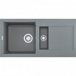 Elleci LMY42573 - Lavello easy 425, 86X43,5, 2VG, titanium