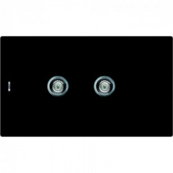 Elleci LGF43040 - Lavello fox 430, 86x50, 2V, nero